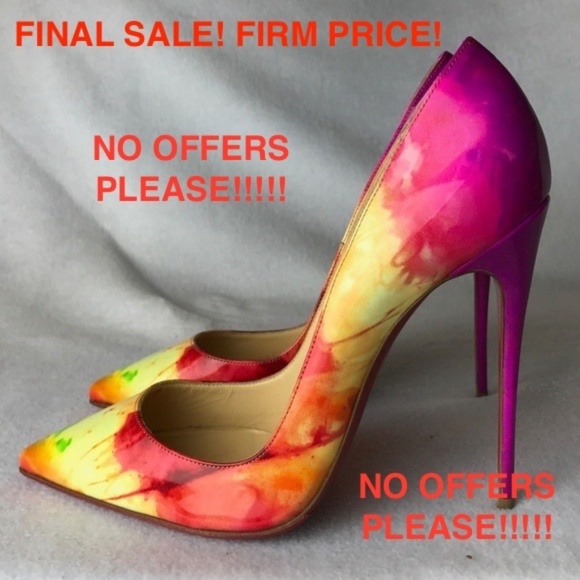 Christian Louboutin Shoes - SALE⚡️FIRM PRICE⛔️ Louboutin So Kate Tie and Dye